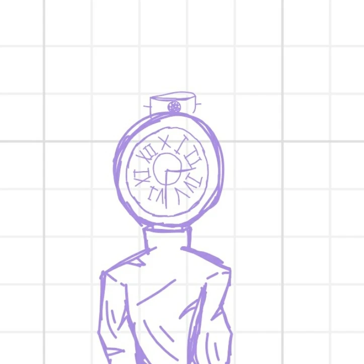 Silver Clock Woman