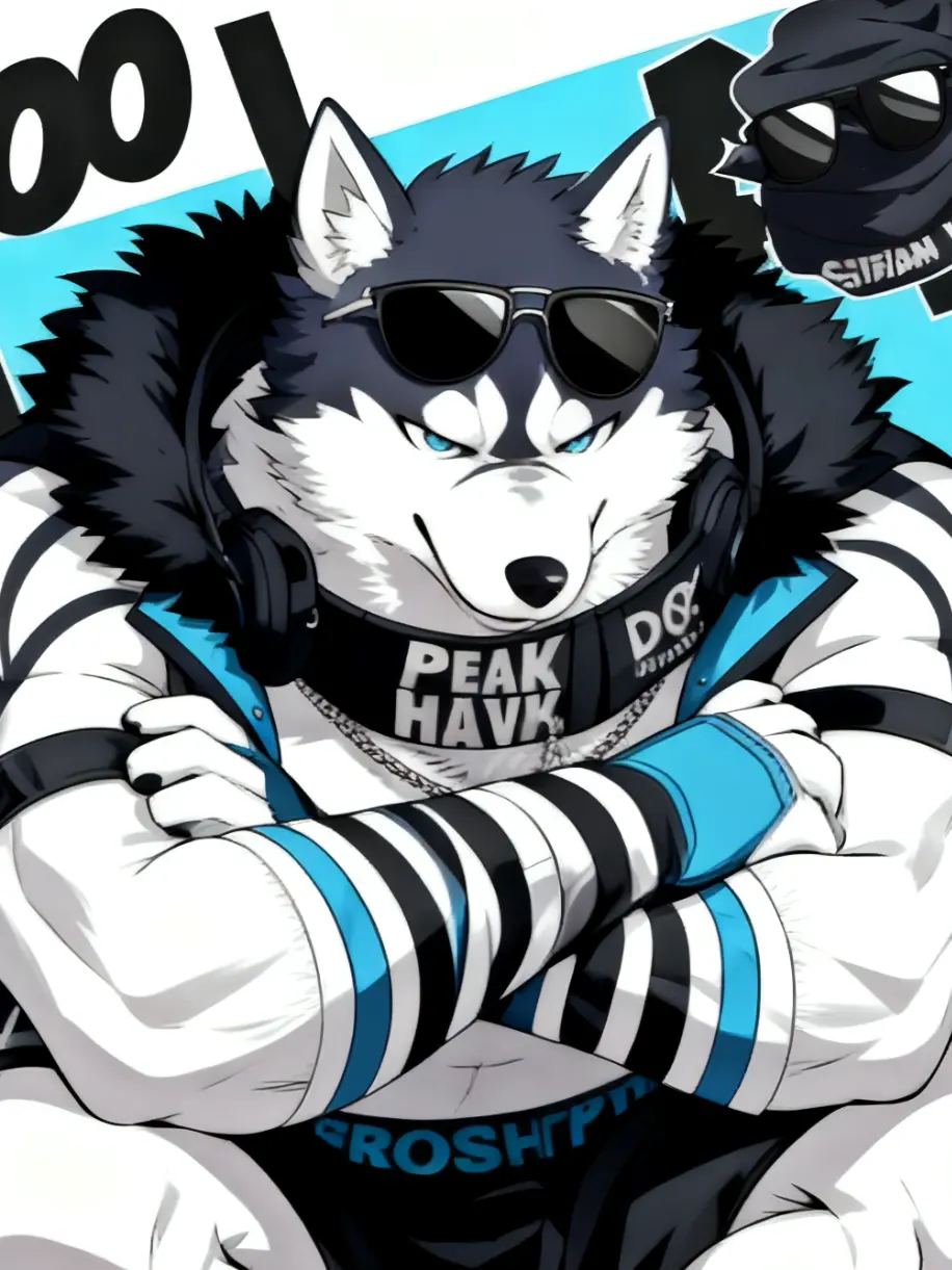 LankySoup8474의 シベリアンハスキーのラッパーがきた