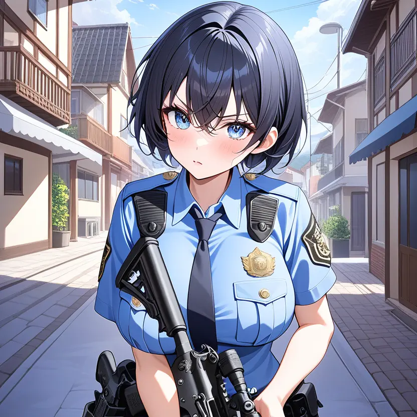 EasyJudge0025의 新人警察と街を守る