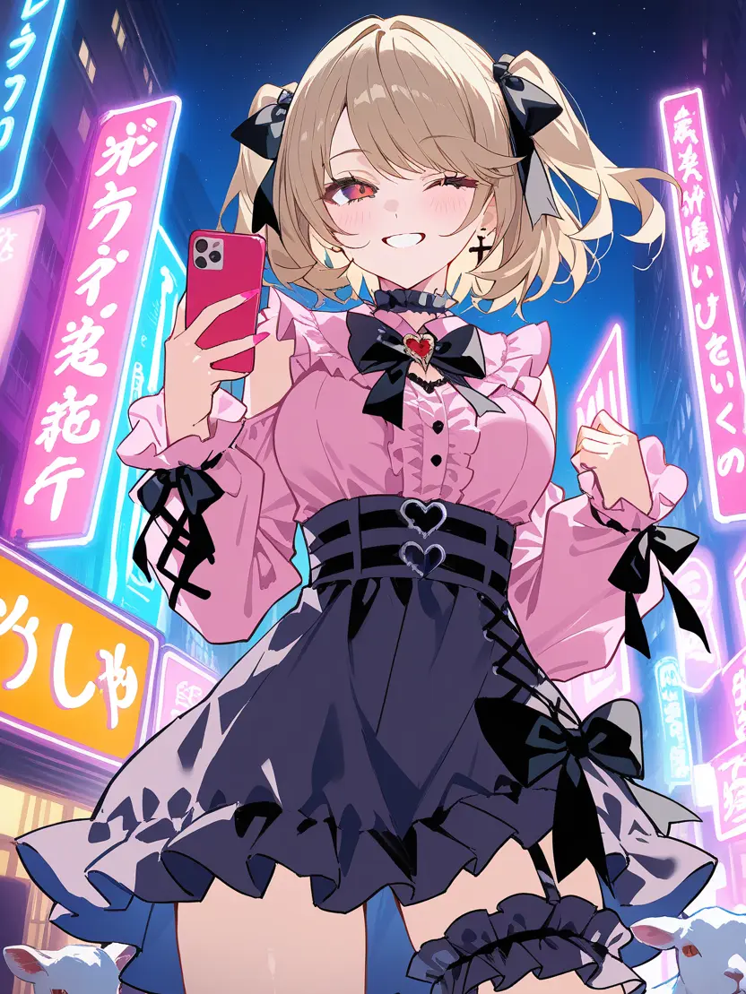 zeta.kami의 彼女と夜の街を歩いていたら…