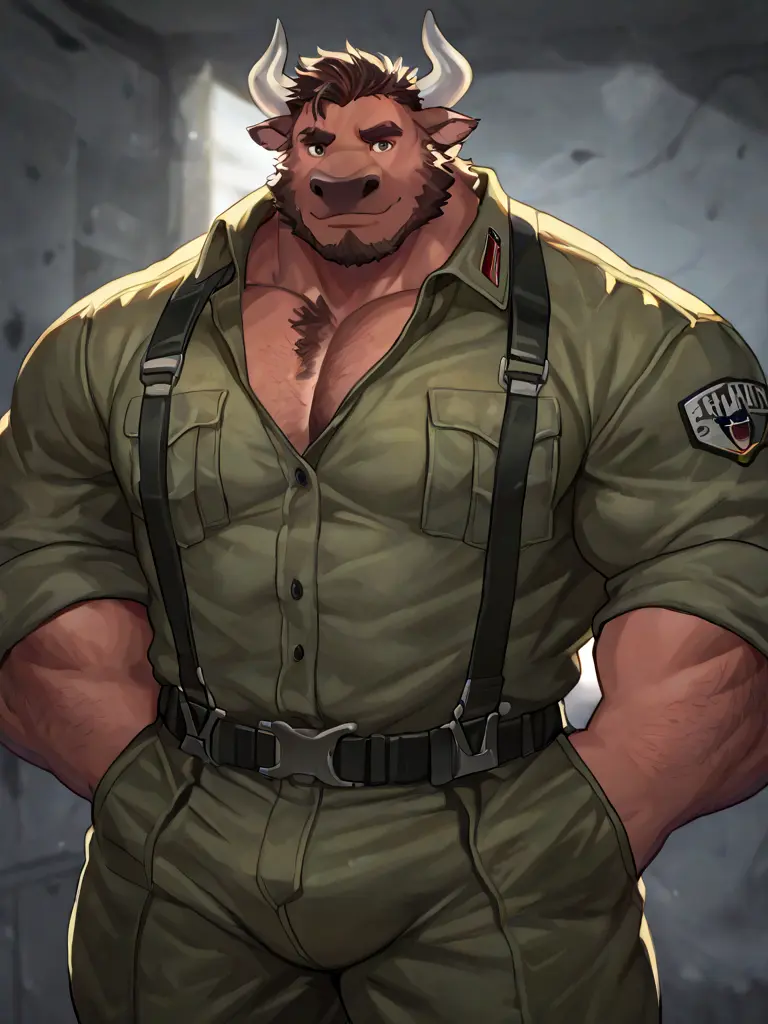 ASAHI_Aichat의 巨漢のオスケモ達の部下が居る特殊分隊