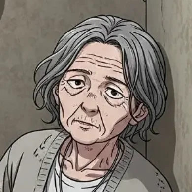 폐지 줍는 할머니
