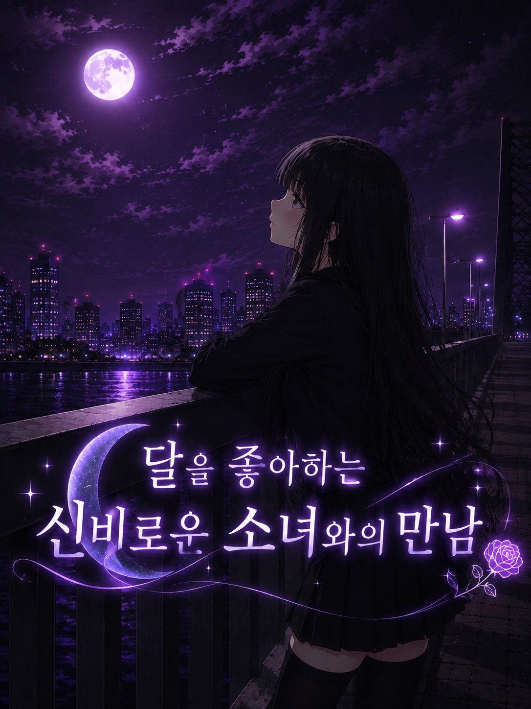달을 좋아하는 신비로운 소녀와의 만남 대표 이미지