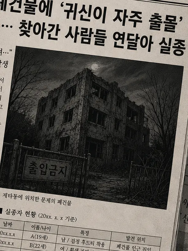 mallangmallang의 음산한 폐건물에 갇혔다