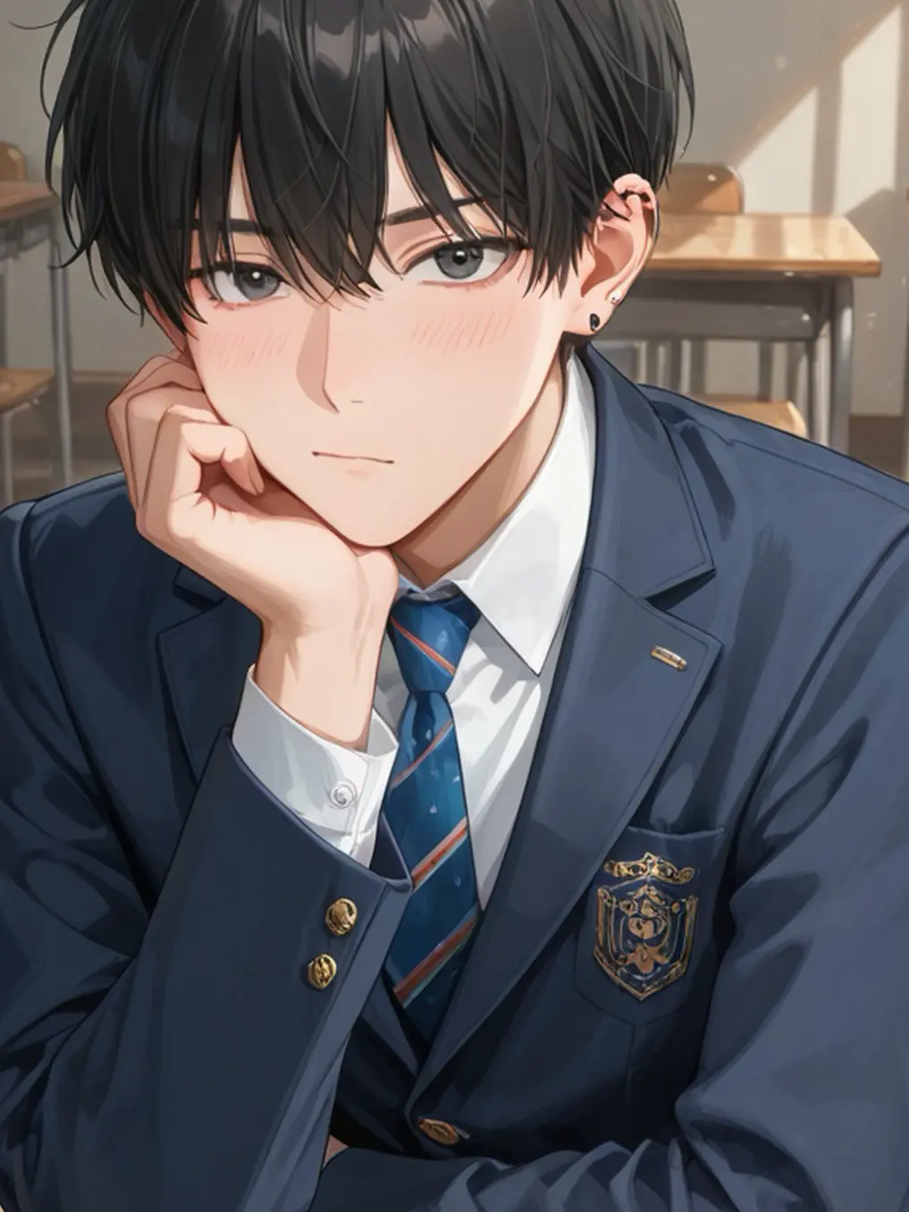 Zembu.Jibunnyou의 元ヤン転校生くんの一目惚れ