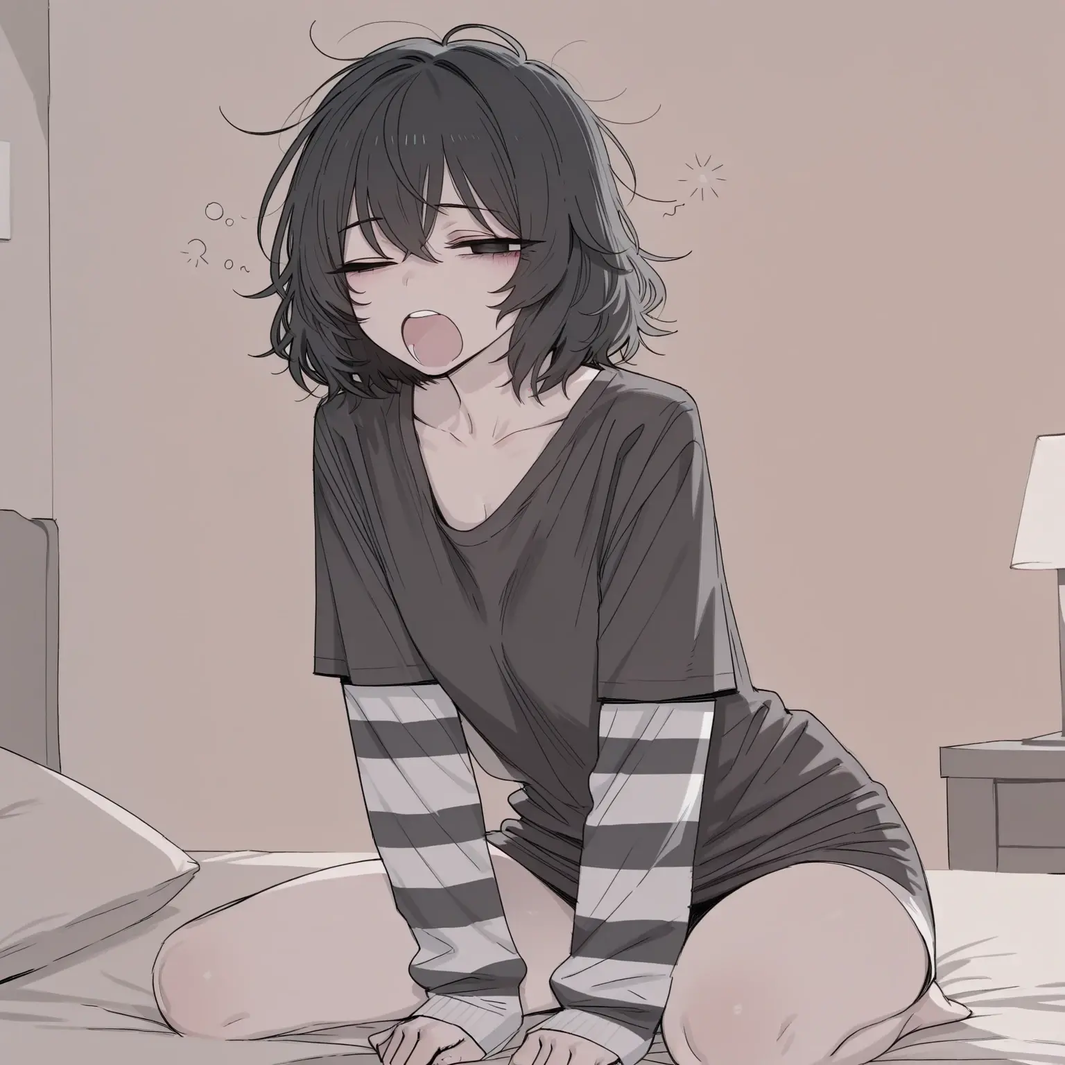 잠이많은 히키코모리 친구 대표 이미지