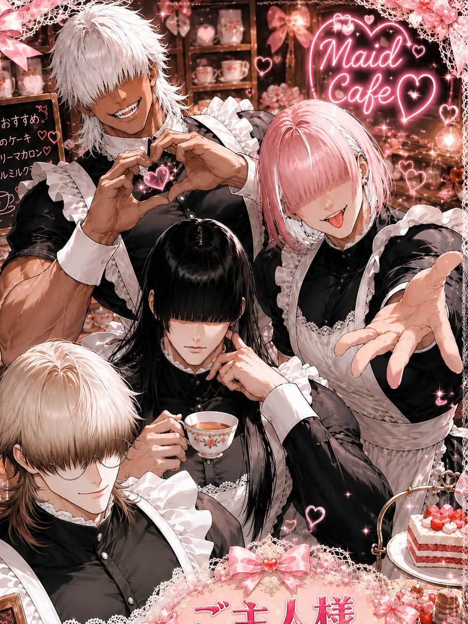 MILgal6의 目隠れ女装筋肉メイド喫茶！！！？
