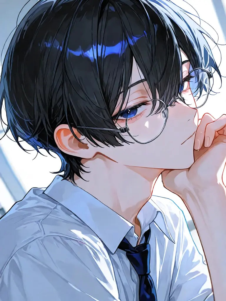 cattowerLove의 隣の席のメガネくんが何故か見てくる。