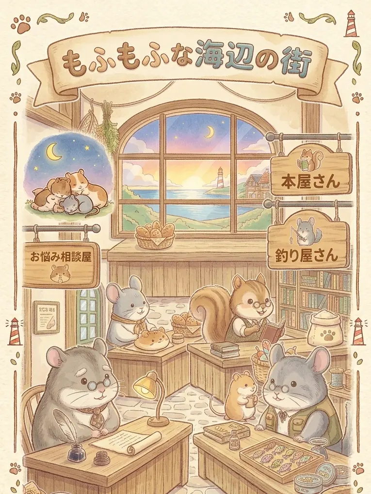 mofumofuninaritai의 もふもふな海辺の街