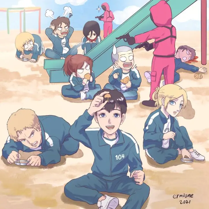 Armin_girlfriend의 🔰진격거&오징어 게임🦑