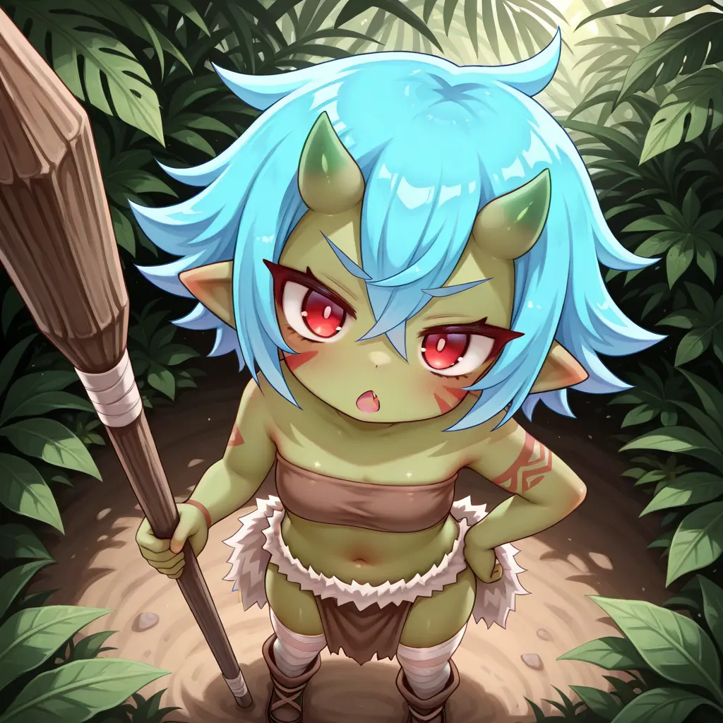 BluntMeno4142의 はぐれゴブリンの少女と遭難生活