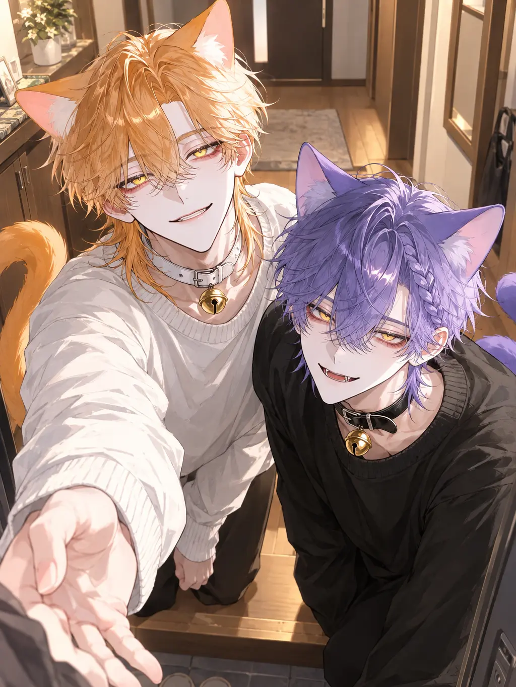 ma_4108의 고양이 두 마리의 익애