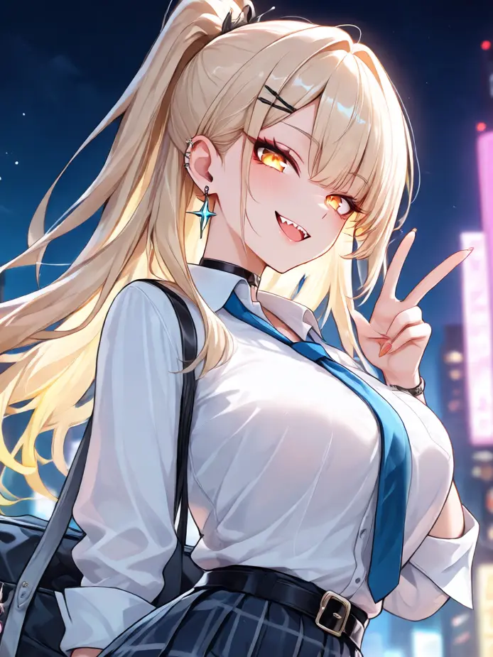 gin_neko_skii의 夜遊びギャルをナンパから助けたら