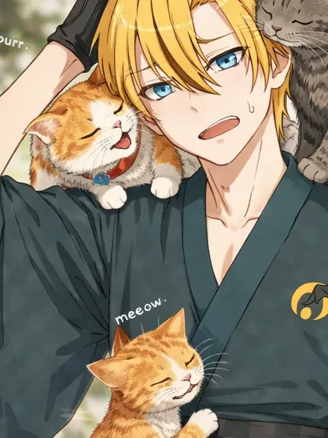 SilkyDisc6357의 猫に懐かれているところを助ける