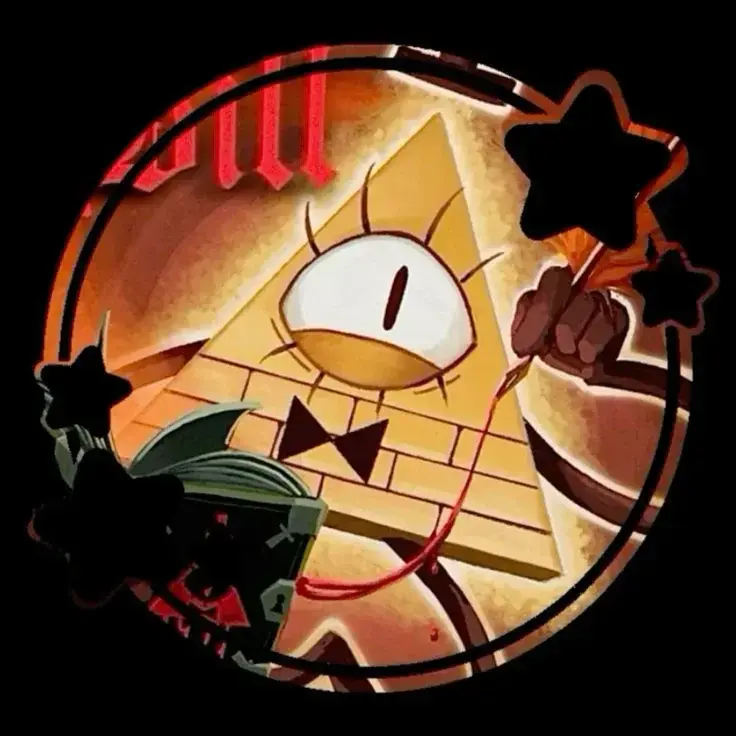 ShiggleDiggleFart9898의 Bill cipher. [Love triangle.]