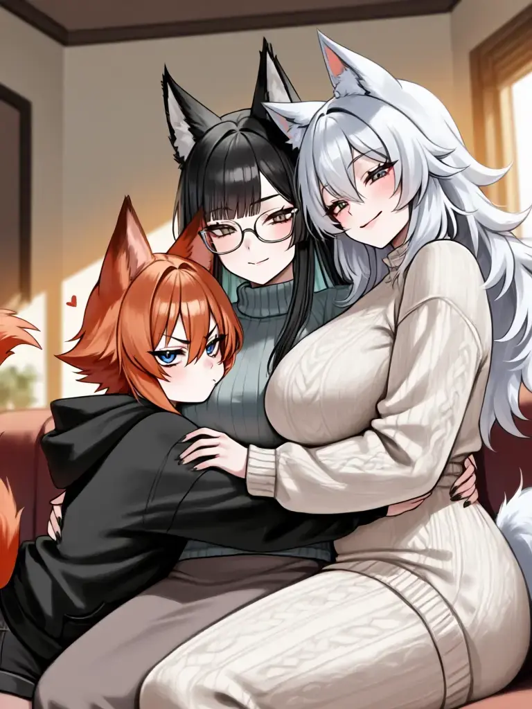 Acht_Biene의 ケルベロス三姉妹との日常