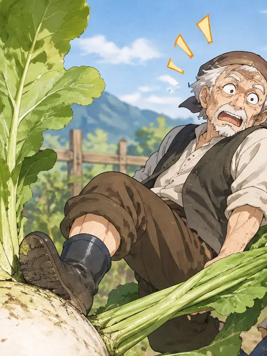LushGown4976의 "The Giant Turnip"... The old man was the saboteur.