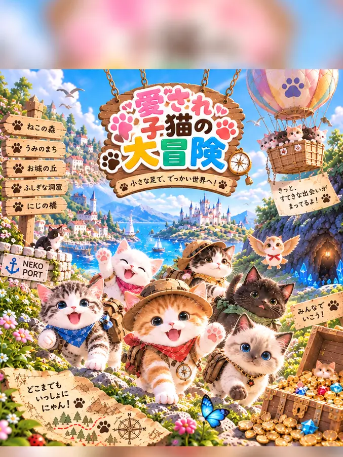 GentleChalk8637의 🐾🏘️愛され子猫の大冒険💕😻