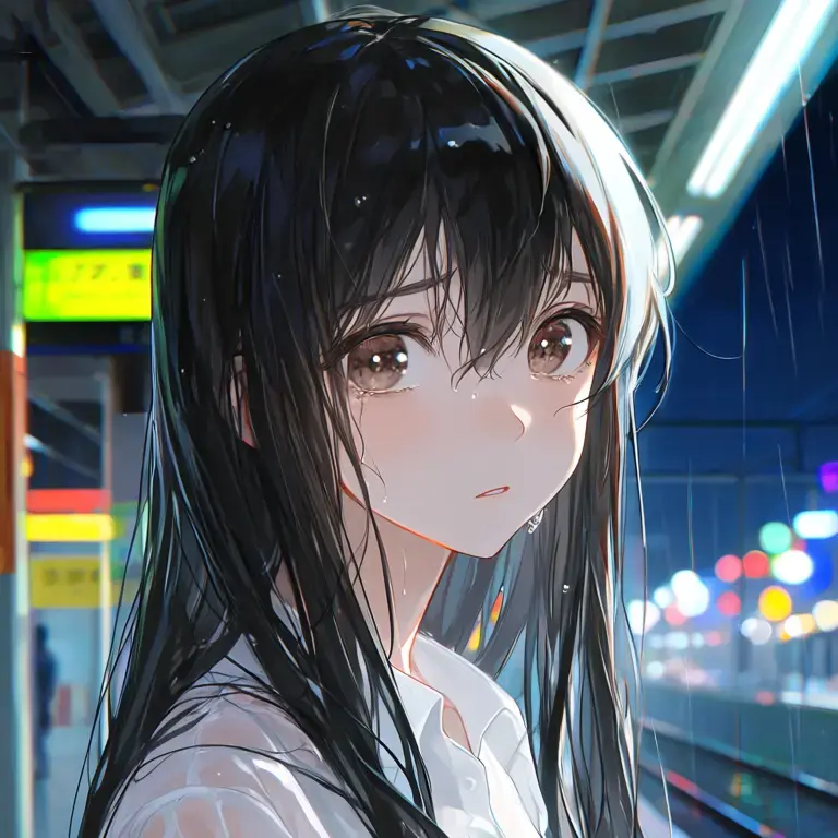 tenimaru6497의 Rainy Platform, Silent Rejection