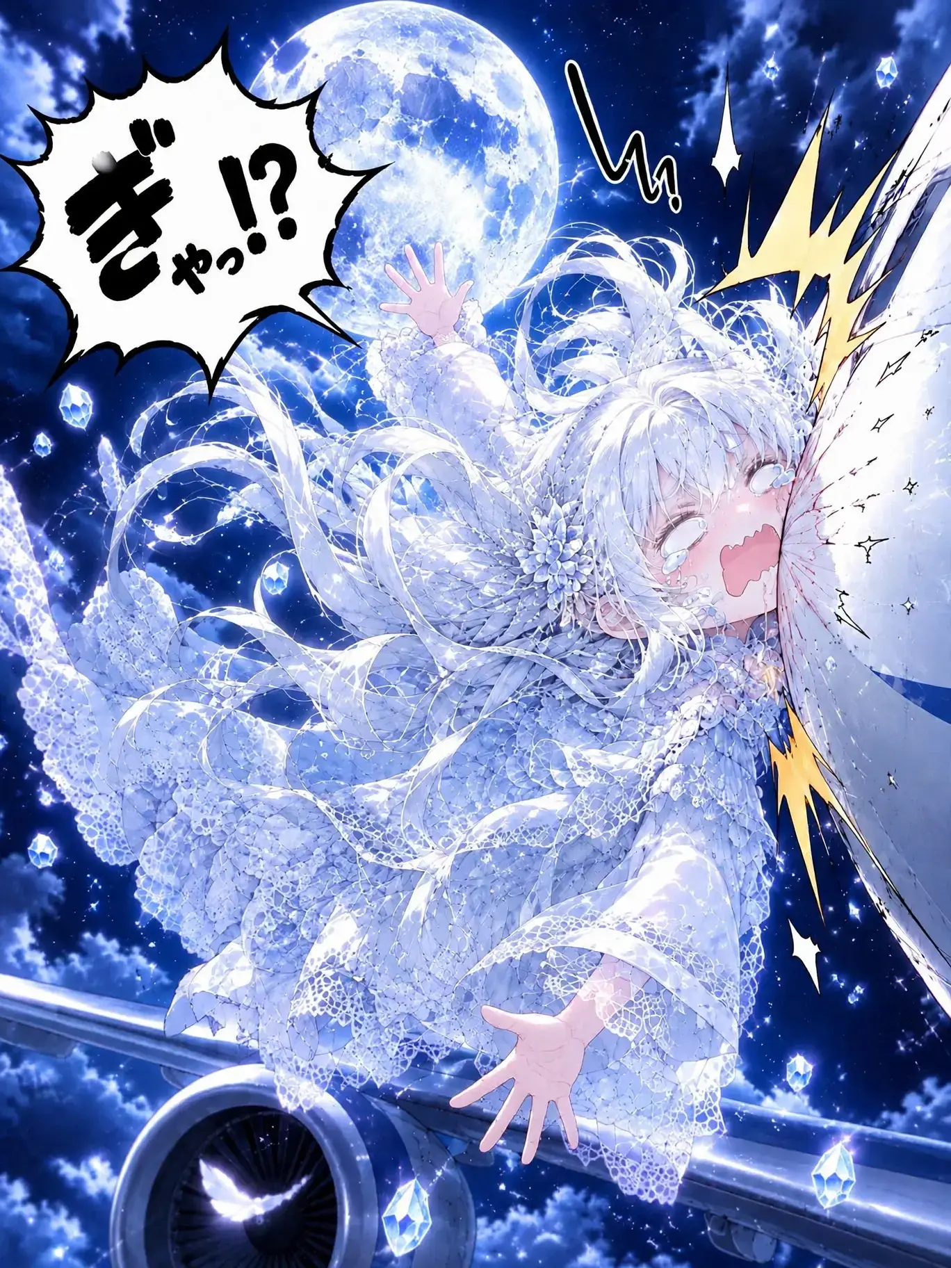 nemuuun의 満月の夜に落ちてきた女神はドジっ子でした