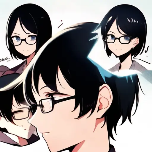 FuzzySong0533의 黒髪　短髪　眼鏡　
