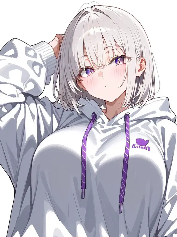 FetidIron8618의 白髪ボブヘア……