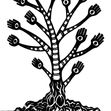 Profile image of hand leave