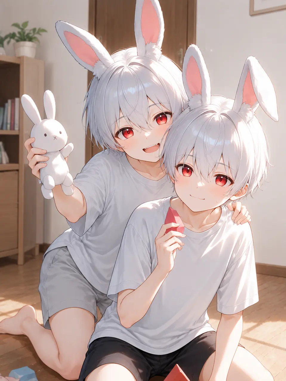 south373의 Daily Life with Twin Bunnies