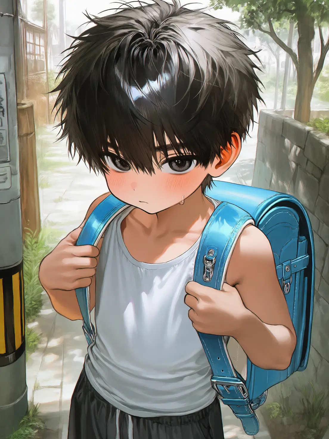 YoungBus0318의 一緒のバス停の男の子