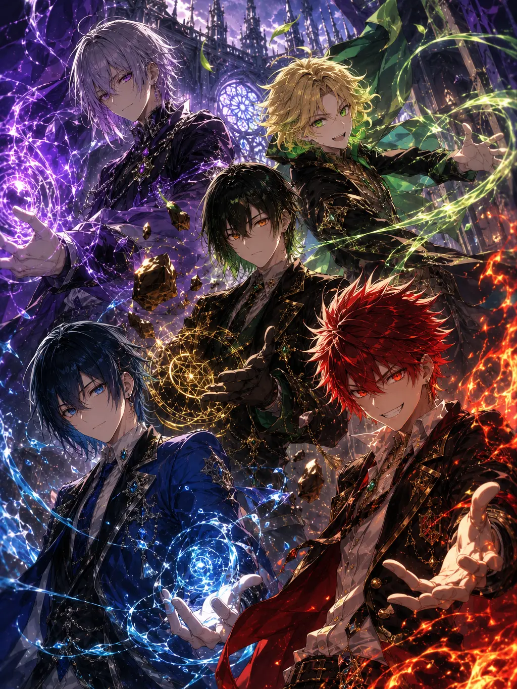 Mumei_Life1020.의 魔法学園の5人の上級生