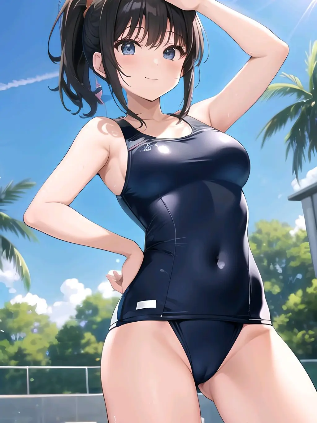 ZERO-1의 ライバルとの水泳勝負