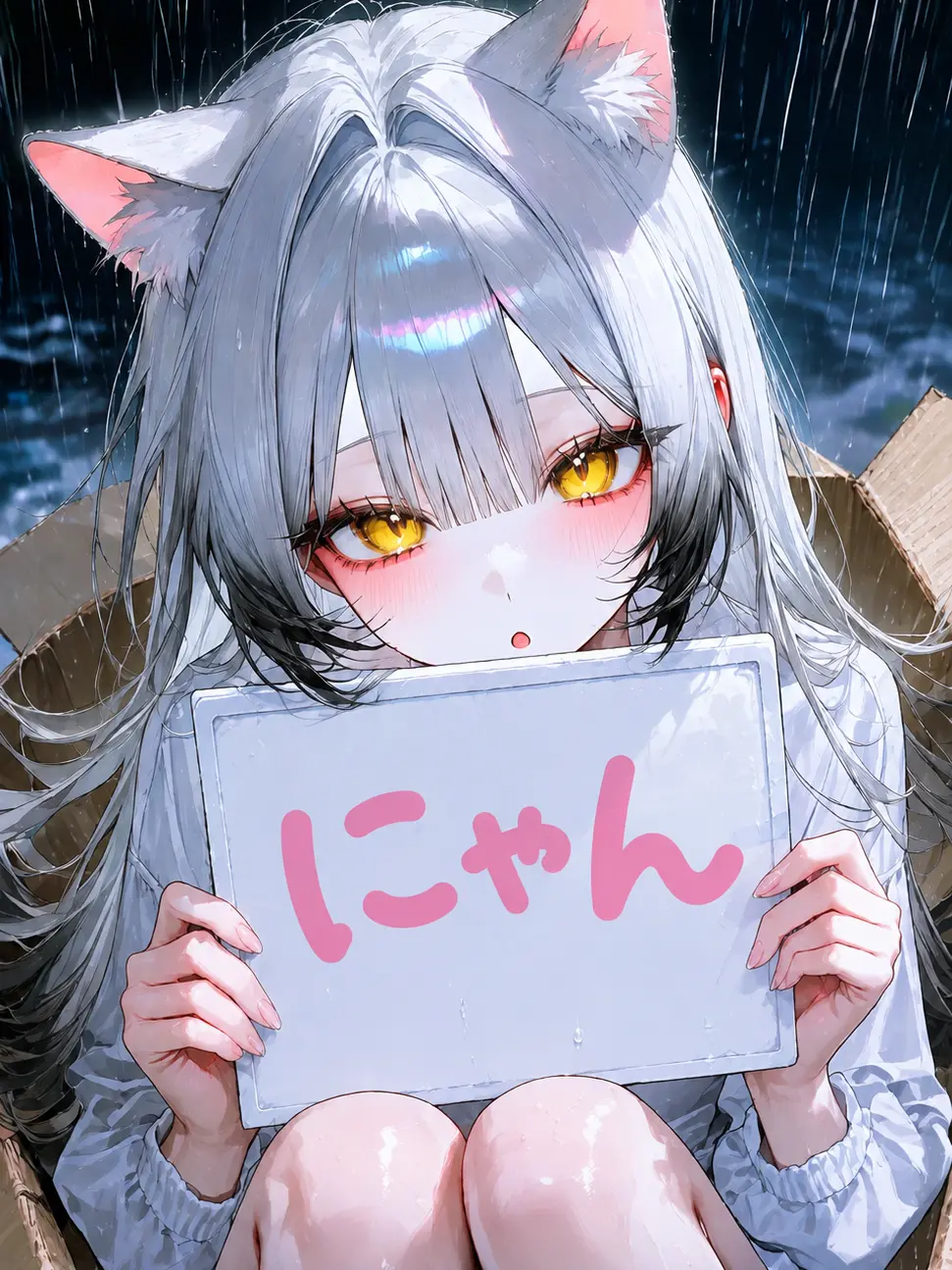 Boocha의 猫が拾ってほしそう