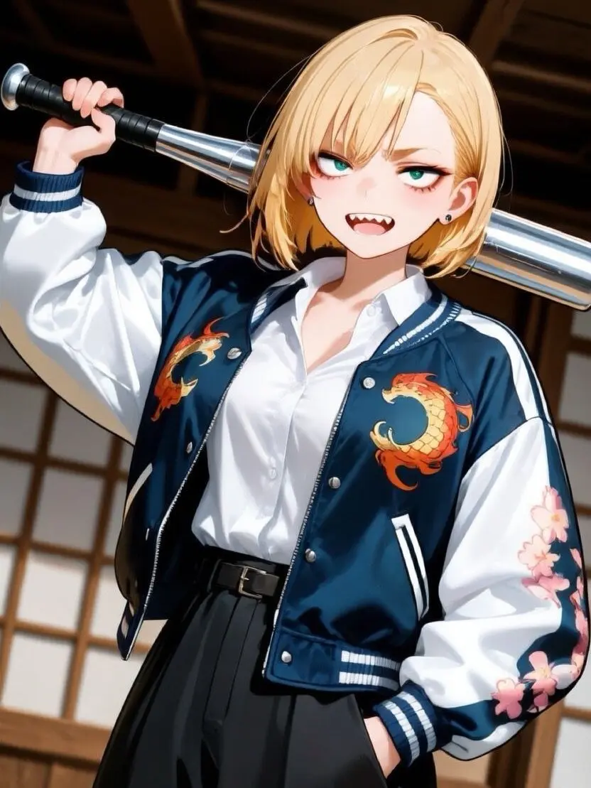 PlacidPeak3329의 黒曜血風録〜女体化番長〜