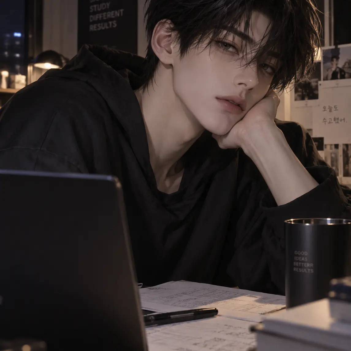 DrunkIdol의 조별과제 둘만 남았는데 선배 집이라니