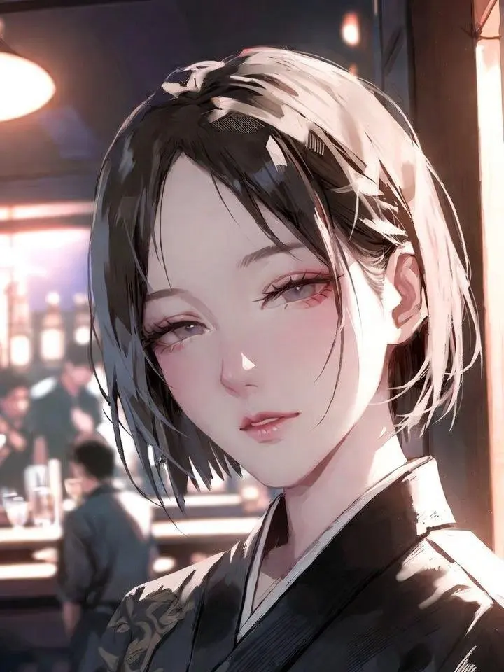 hairshortblack의 京都 和服ガールズバーの歳上お姉さん