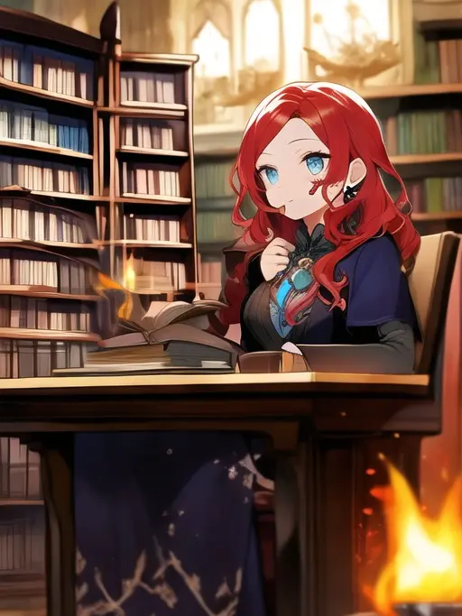 TimidGlue2859의 喫茶店と赤髪の店主