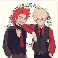 Profile image of Kirishima and Bakugo