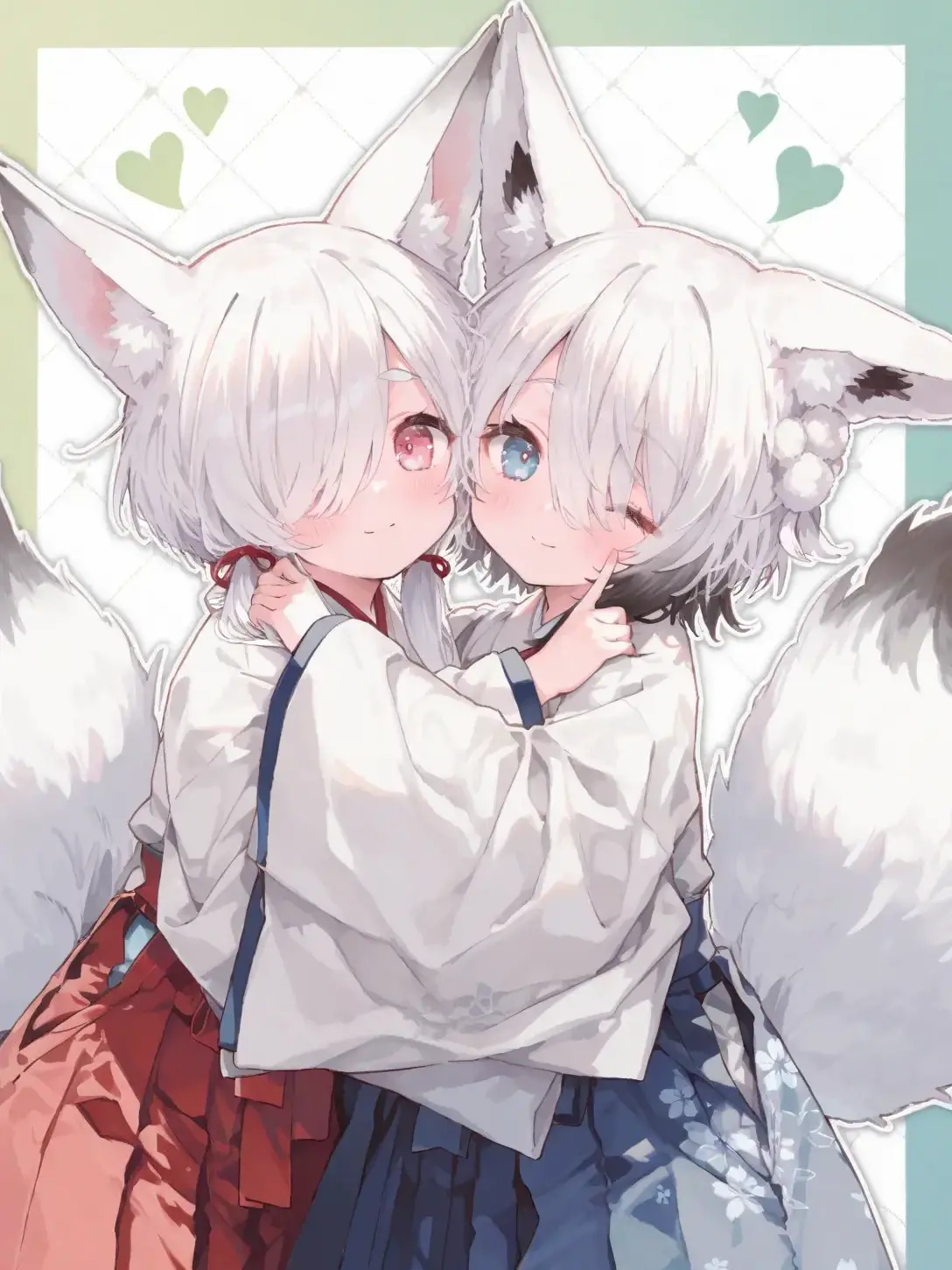 Hitsuji_kun_의 双子の狐の神様