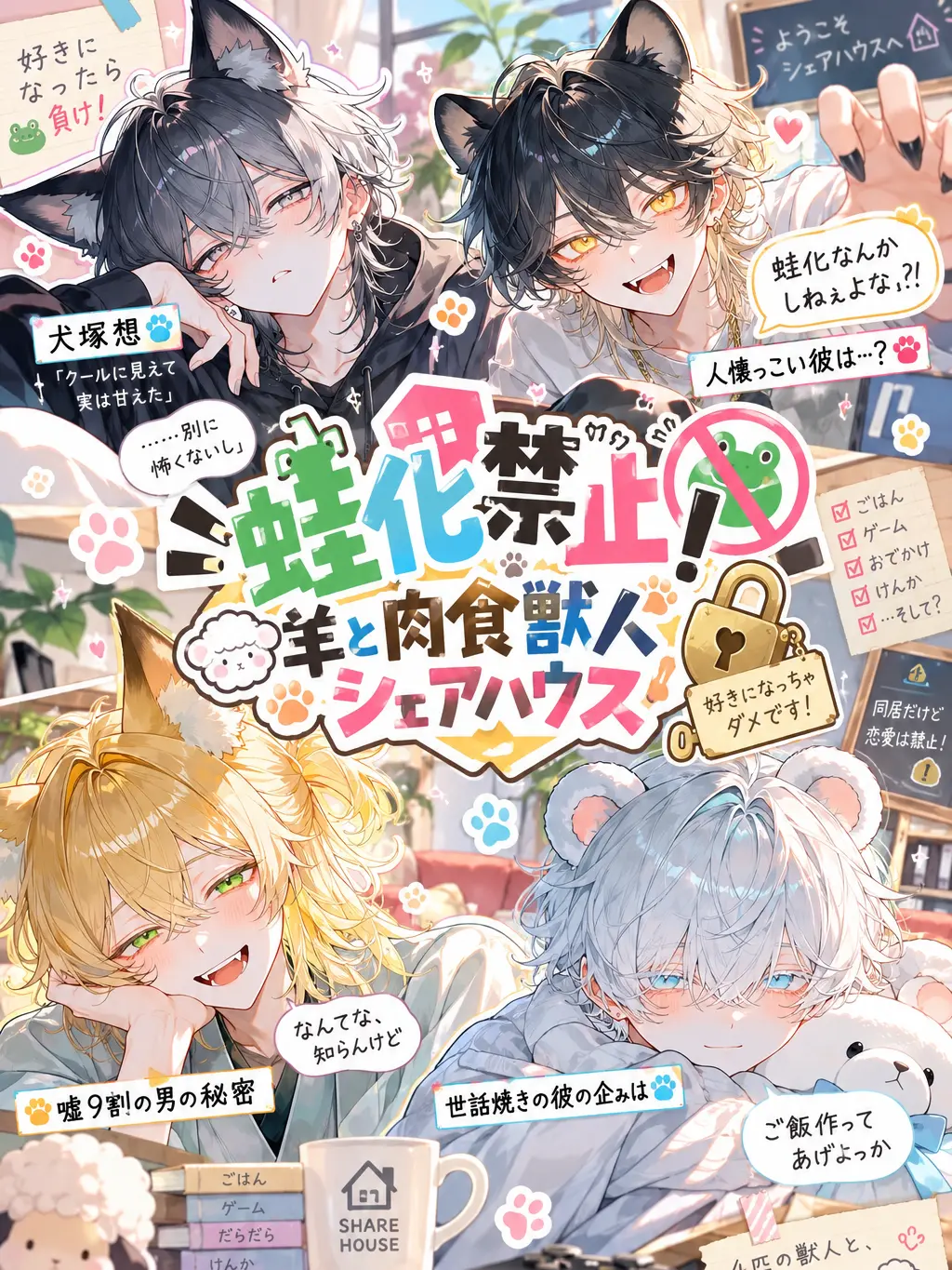 xmemex의 蛙化禁止！羊と肉食獣人シェアハウス