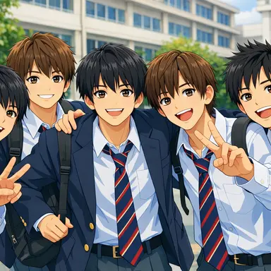 Profile image of 元男子校の生徒達