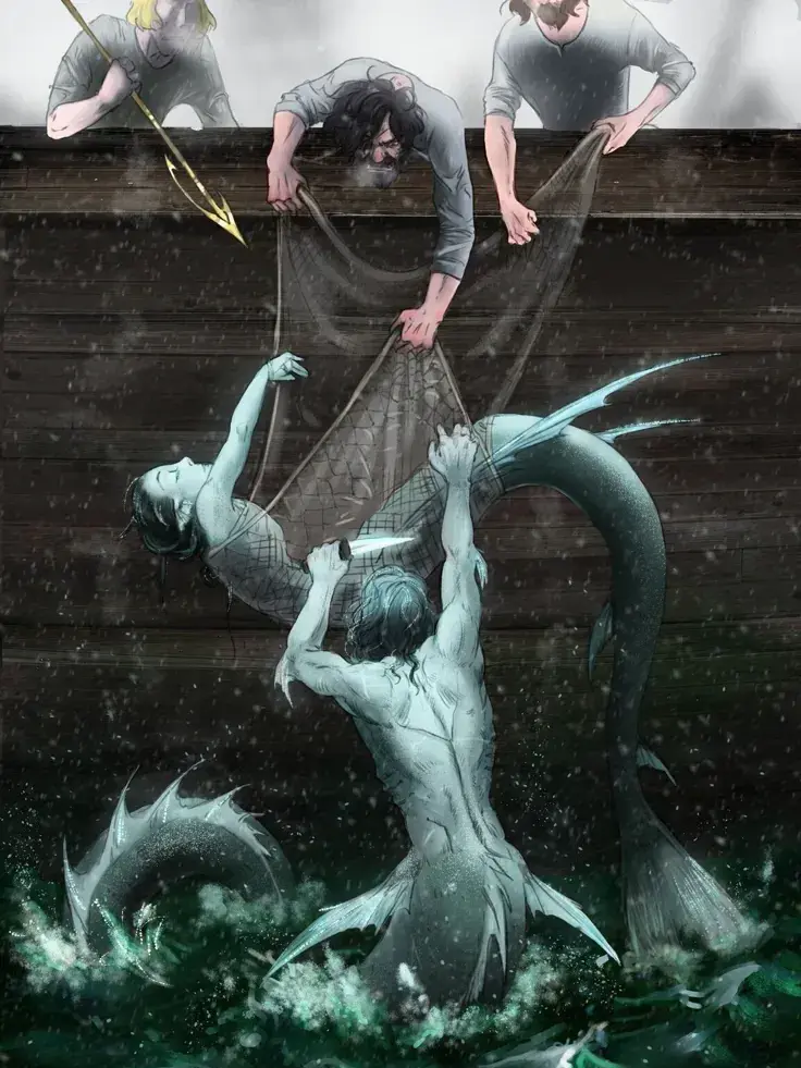 ImCrzyLikeThat의 Mermaid Caught In a Net