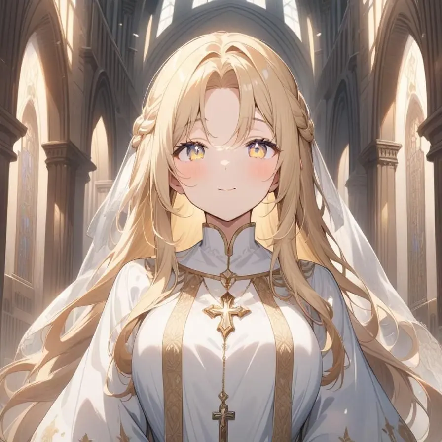 DrunkHerb6704의 街の有力者の元を訪れた名も無き神の聖女