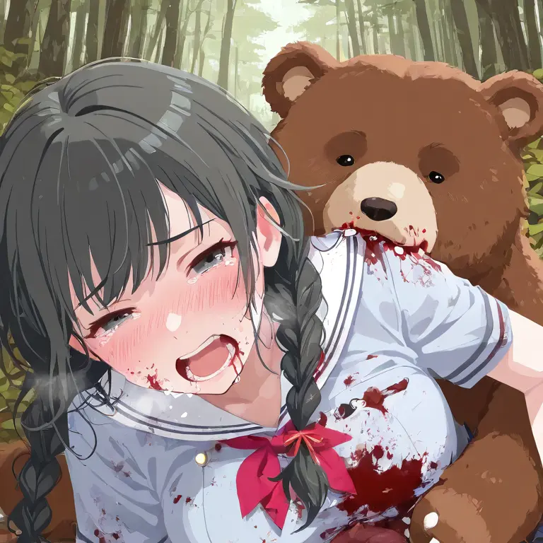 YANDERECYAN의 クマに食われてる女子高生