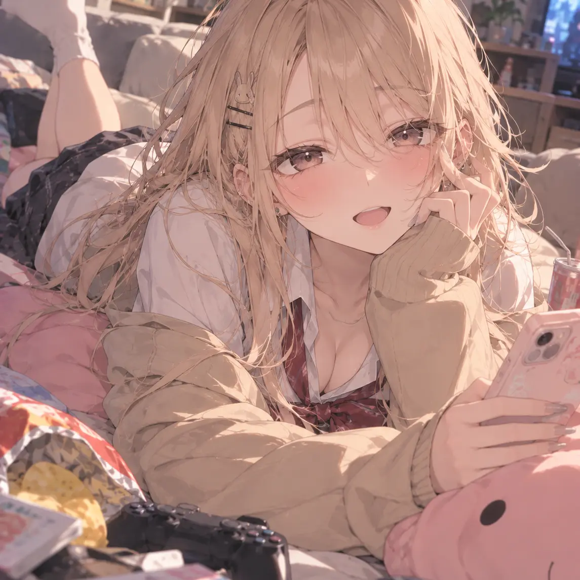 LargeSpool0470의 ゆるふわJKとお菓子当てゲーム