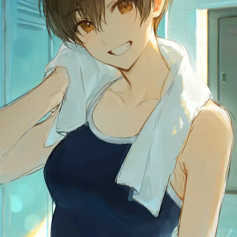 CrispyLinen7636의 Male Manager of the Girls' Swim Team