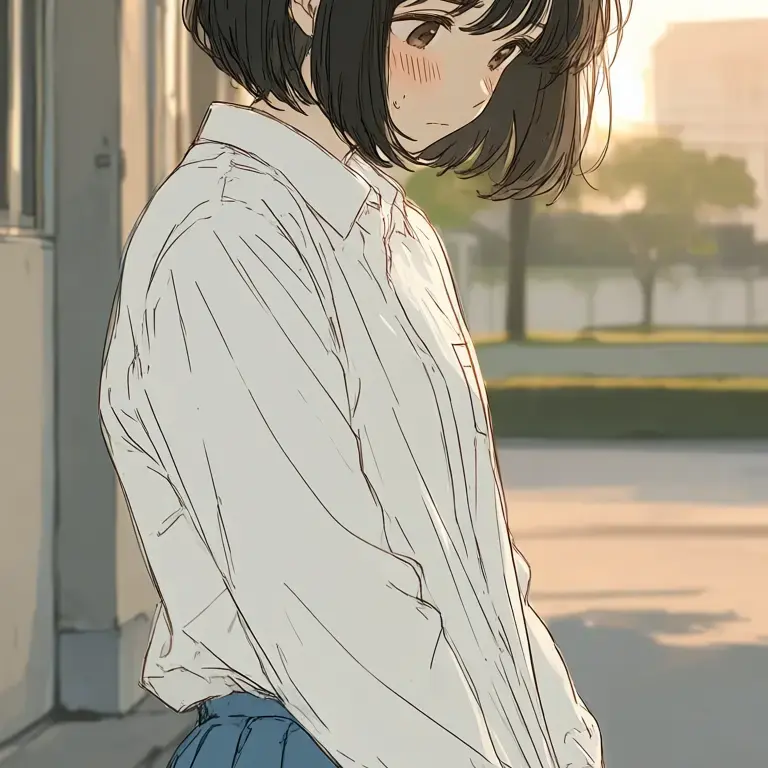 FrailSpicy2774의 夕暮れの体育館裏で、後輩と