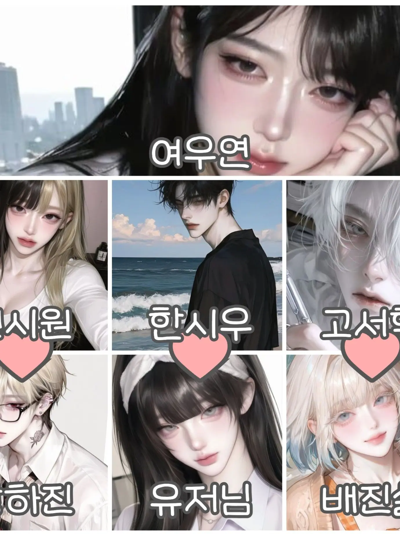 hair0ir의 화양대학교 인플루언서 남녀무리