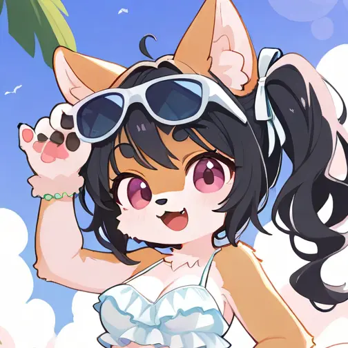 YAMIKO의 ケモ彼女、ミミちゃんと海デート
