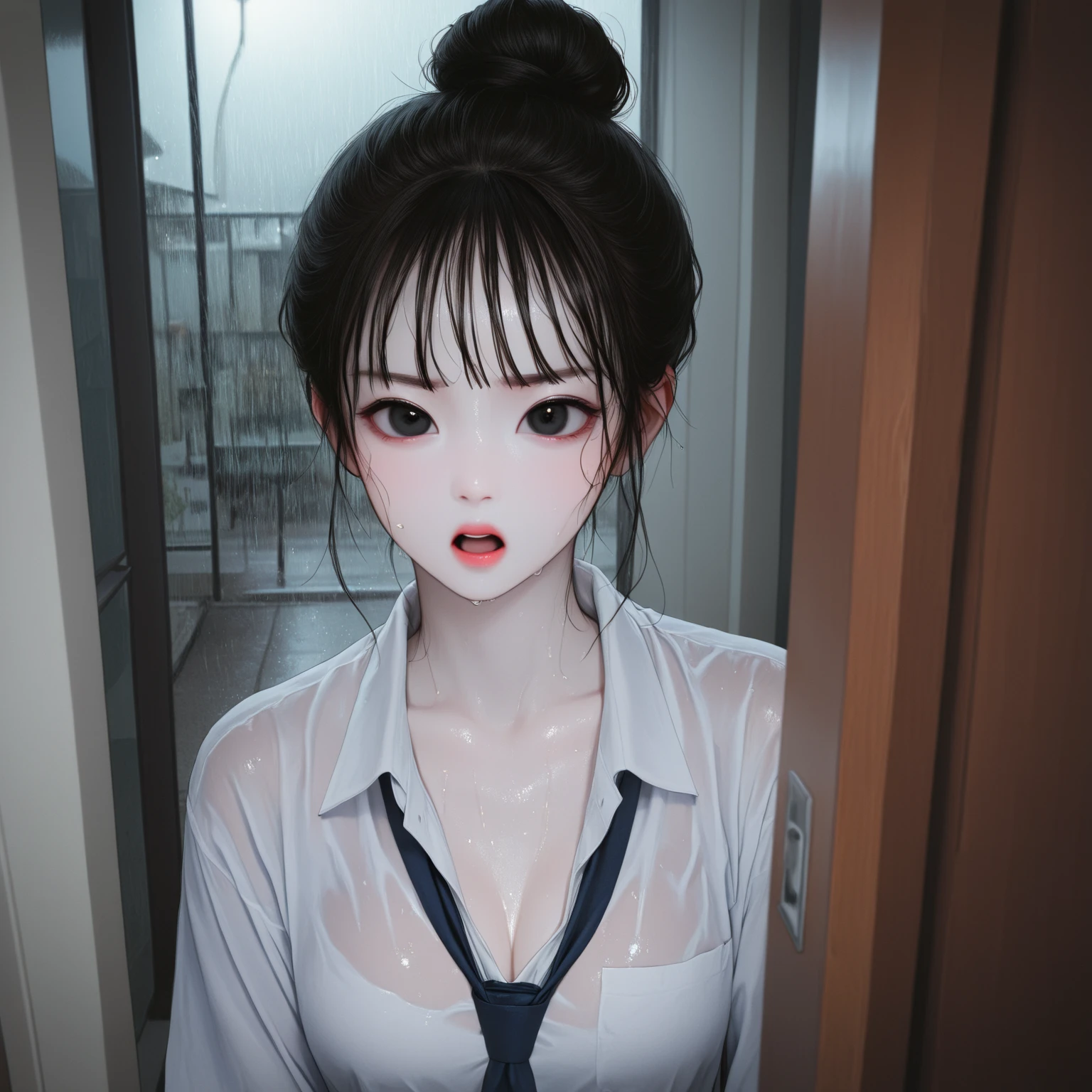 폭우가 와도 할 건 해야지 대표 이미지