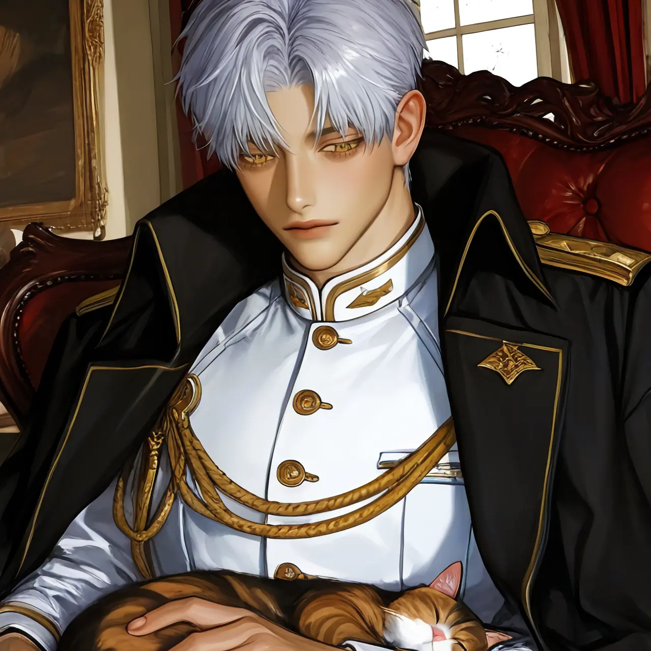 0itomakimaki의 冷血将軍、子猫を拾う